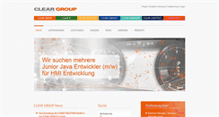 Desktop Screenshot of clear-group.de